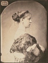 Portrait of an Unidentified Woman, about 1860. Creator: Pierre Petit.