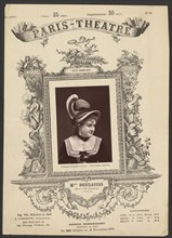 Paris Theatre: Mlle. Desclauzas, 1874. Creator: Gaston & Mathieu & Cie.