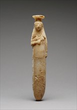 Perfume Bottle in the Form of a Woman, 575-550 BC. Creator: Unknown.