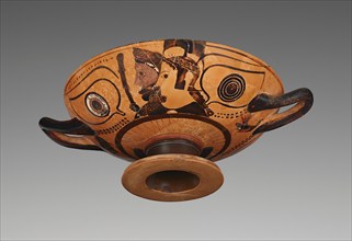 Attic Black-Figure Eye Cup, about 530 BC. Creators: Villa Giulia Painter, Nikosthenes.