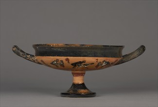 Attic Black-Figure Droop Cup, 520 BC. Creator: Wraith Painter.