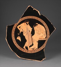 Attic Red-Figure Kylix, 490-470 BC. Creators: Douris, Kleophrades.