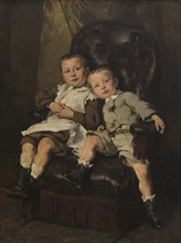 Paul and Edmond Roger, the Artist's Stepchildren, 1872. Creator: Alfred Jean Andre Cluysenaar.