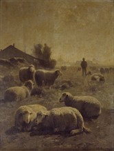 The Flock, late 19th-early 20th century. Creator: Cornelis Van Leemputten.