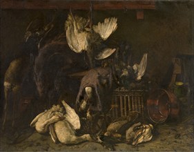 Still Life with Dead Game, late 19th-early 20th century. Creator: Edouard Chappel.