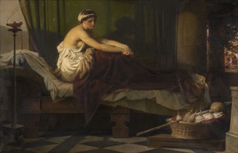 The Awakened Penelope Waits for the Return of Ulysses, 1877. Creator: Eduard Julius Friedrich Bendemann.