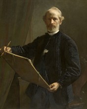 Self Portrait, 1882. Creator: Eduard Julius Friedrich Bendemann.