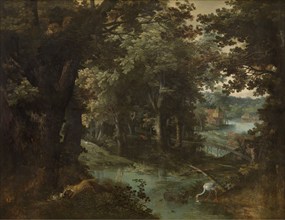 Landscape with Beast Fables, 1620. Creator: Adriaen van Stalbemt.