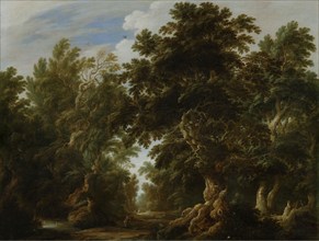 Landscape with a Deer Hunt, 1630. Creator: Alexander Keirincx.