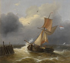 Turbulent Sea, mid-19th century. Creator: Louis Verboeckhoven.