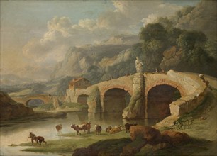 Italian Landscape, mid-18th century. Creator: Christian Wilhelm Ernst Dietrich.