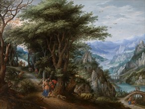 Tobias and the Angel in a Landscape, 1610. Creator: Denys van Alsloot.