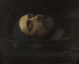 The Head of Saint John the Baptist, 1879. Creator: Edmond Van Hove.