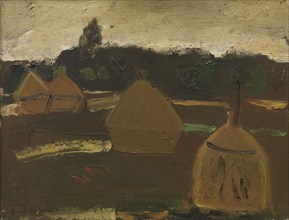 Haystacks, 1942. Creator: Gustave De Smet.