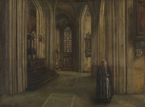 Interior of a Church, 1871. Creator: Henri Jean Augustin de Braekeleer.