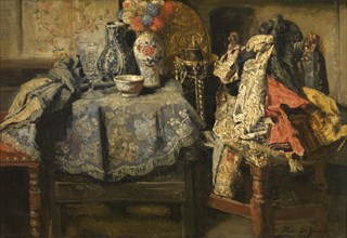 Still Life Requisites, 1885. Creator: Henri Jean Augustin de Braekeleer.