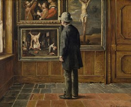 The Art Lover, 1884. Creator: Henri Jean Augustin de Braekeleer.