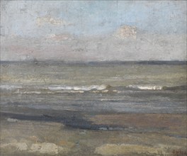 Grey Seascape, 1880. Creator: James Ensor.