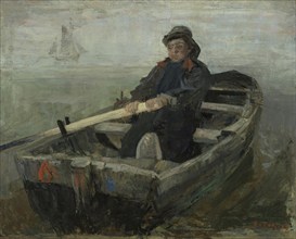 The Rower, 1883. Creator: James Ensor.