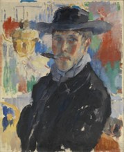 Self Portrait with Cigar, 1913. Creator: Rik Wouters.