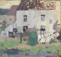 White Façades and Garden at Bosvoorde, 1907. Creator: Rik Wouters.