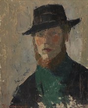 Self Portrait in Black Hat, 1908. Creator: Rik Wouters.