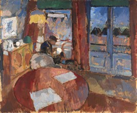 Interior with Embroiderer, 1915. Creator: Rik Wouters.