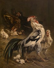 The King of the Poultry Yard, 1857. Creator: Charles Verlat.