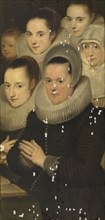 Wife of the donor with five daughters, c1620s. Creator: Cornelis de Vos.