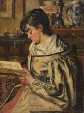 Woman Reading, 1881-1885. Creator: Henri Jean Augustin de Braekeleer.