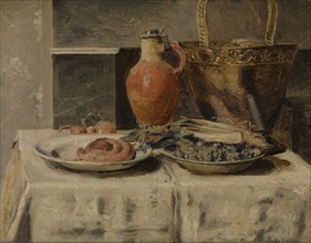 Still Life with Jar, 1881-1885. Creator: Henri Jean Augustin de Braekeleer.