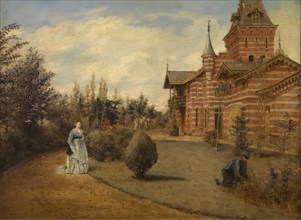 The Country House of Gustave Coûteaux, 1871. Creator: Henri Jean Augustin de Braekeleer.