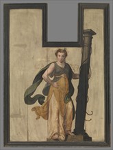 Sibyl with Column, 1565. Creator: Lambert van Noort.