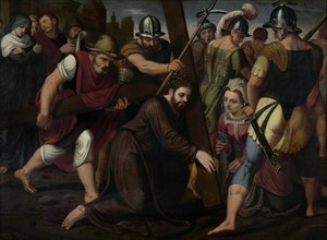 The Bearing of the Cross, 1565. Creator: Lambert van Noort.