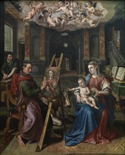 Saint Luke Painting the Virgin, 1602. Creator: Martin de Vos.