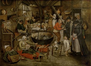 Visit to the Peasants, c1580-1630. Creator: Pieter Brueghel the Younger.