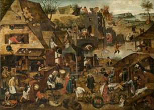 Proverbs, c1580-1630. Creator: Pieter Brueghel the Younger.