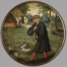 Who Knows why Geese Walk Barefoot?, c1590s. Creator: Pieter Brueghel the Younger.