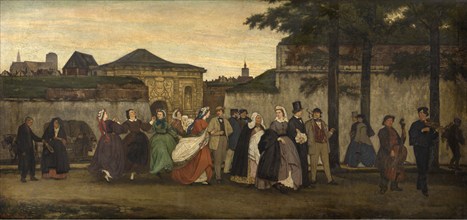 Antwerp Wedding, 1866. Creator: Willem Linnig II.