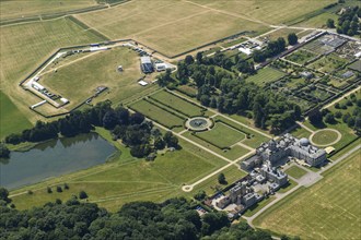 Castle Howard country house and outdoor concert stage, North Yorkshire, 2022. Creator: Emma Trevarthen.