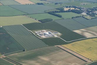 Anaerobic digestion and biogas plants under construction nr Burton Agnes, East Riding of Yorks 2022. Creator: Emma Trevarthen.