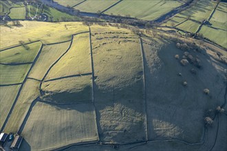 Kail Hill, a limestone reef knoll surmounted by a ring cairn and disused workings, North Yorks, 2024 Creator: Robyn Andrews.