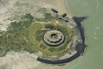 Fort Darnet, part of the defences for the naval dockyard at Chatham, Medway, 2024. Creator: Damian Grady.