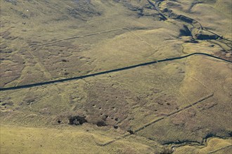 The earthwork remains of a Roman temporary camp on Low Stony Bank, North Yorkshire, 2024. Creator: Robyn Andrews.