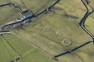 The earthwork remains of a World War II searchlight battery, near Skipton, North Yorkshire, 2024. Creator: Robyn Andrews.