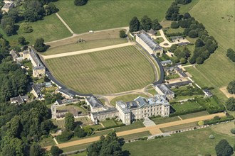 Burley On The Hill, a country house with wings, stables and collonades, Rutland, 2024. Creator: Robyn Andrews.