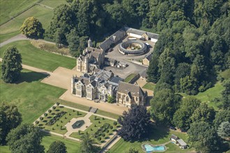 Exton Hall, a 19th century country house with chapel, stables and riding school, Rutland, 2024. Creator: Robyn Andrews.