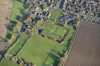 Hall Garths moated site, Hook, East Riding of Yorkshire, 2023. Creator: Robyn Andrews.