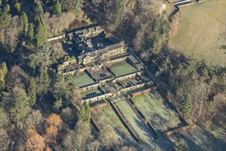 Parcevall Hall terraced garden, North Yorkshire, 2024. Creator: Robyn Andrews.