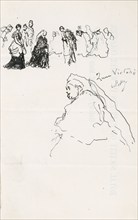 Sketches of Queen Victoria, 1887. Creator: Sir John Gilbert.